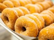 Baked apple cider doughnuts.