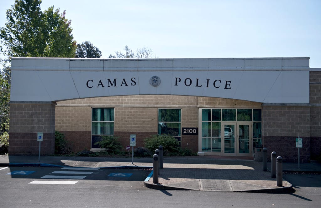 The Camas Police Department is pictured in Camas on Wednesday afternoon, Sept. 30, 2020.