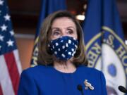 Speaker of the House Nancy Pelosi, D-Calif. speaks during a news conference on Capitol Hill, in Washington, Thursday, Oct. 22, 2020.