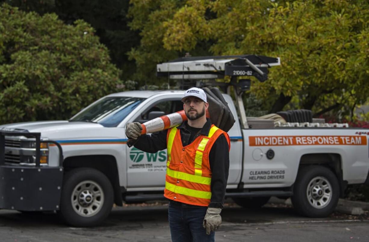 State Department of Transportation Incident Response worker Glen Wohlsein, 45, has worked for the agency for 20 years. He graduated from Mountain View High School in 1993. &quot;It&#039;s been a fun ride so far,&quot; he said.