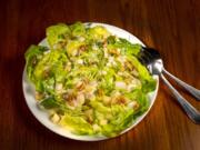 Large chunks of sweet pear and musky Gruyere are toppled over butter lettuce and dressed with a creamy, tangy buttermilk dressing. (Jay L.