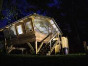 The Birdhouse is an open-air lodging option at the Suwannee Cabin Sanctuary on Monday, Aug. 17, 2020.