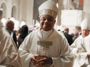 New Archbishop of Washington, Wilton D. Gregory, participates in his Installation Mass at the National Shrine of the Immaculate Conception, on May 21, 2019, in Washington, D.C.