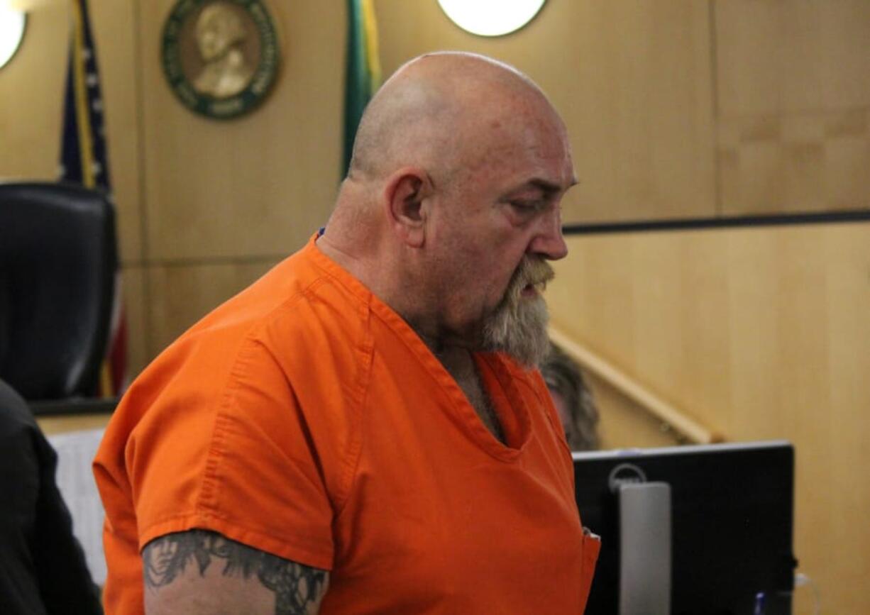 Michael Evan Ross-Morales, 61, appears in Clark County Superior Court in May 2019.