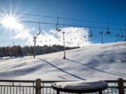 Fresh-powdered slopes await skiers and snowboarders at Mt. Hood Meadows. (Ben Mitchell/Mt.