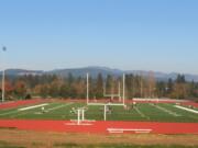 Union High School football players go through limited workouts with coaches on Oct.