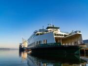 A ferry docked at the Port of Olympia was bought in auction by Bart Lematta of Vancouver.