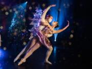 Director Josh Murry-Hawkins and Autumn Andersen in harmonious pairing as the Cavalier and the Sugar Plum Fairy in Riverside Performing Arts&#039; video, &quot;A Tale of the Nutcracker.&quot; (Julie G Photography)