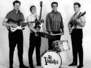 The classic Ventures, featuring Nokie Edwards (left), Don Wilson, Mel Taylor and Bob Bogle, who moved to Vancouver in 1986.