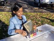 Amira Ashley, 10, talks about her lip gloss brand Boujee Vegan Girl. Amira sells the lip glosses for $10 per tube.