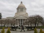 The state Capitol in Olympia is seen on March 12, the last day of the 2020 legislative session.