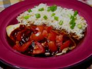 Sweet And Sour Glazed Tilapia with Basmati Rice.