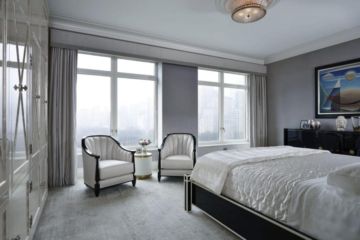 This image provided by John Eason shows a bedroom by Eason, a New York interior designer.