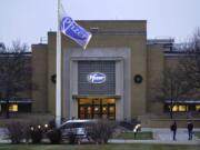 The Pfizer Global Supply Kalamazoo manufacturing plant is shown in Portage, Mich., Friday, Dec. 11, 2020. The U.S. gave the final go-ahead Friday to the nation&#039;s first COVID-19 vaccine, marking what could be the beginning of the end of an outbreak that has killed nearly 300,000 Americans.