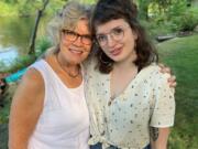 Contributions from
donors helped domestic
violence advocates
Margo Priebe (left) and
Madeline Thompson
successfully transition
their advocacy for
survivors from face to
face to remote.