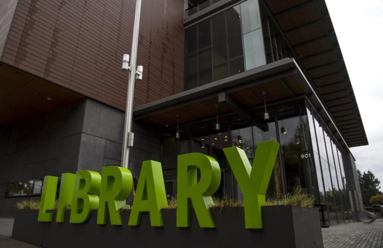 Branches of Fort Vancouver Regional Libraries, including the one in downtown Vancouver shown here, are accepting returns, as well as checking out books via curbside pickup.