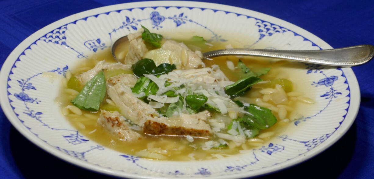 Chicken Orzo Soup.