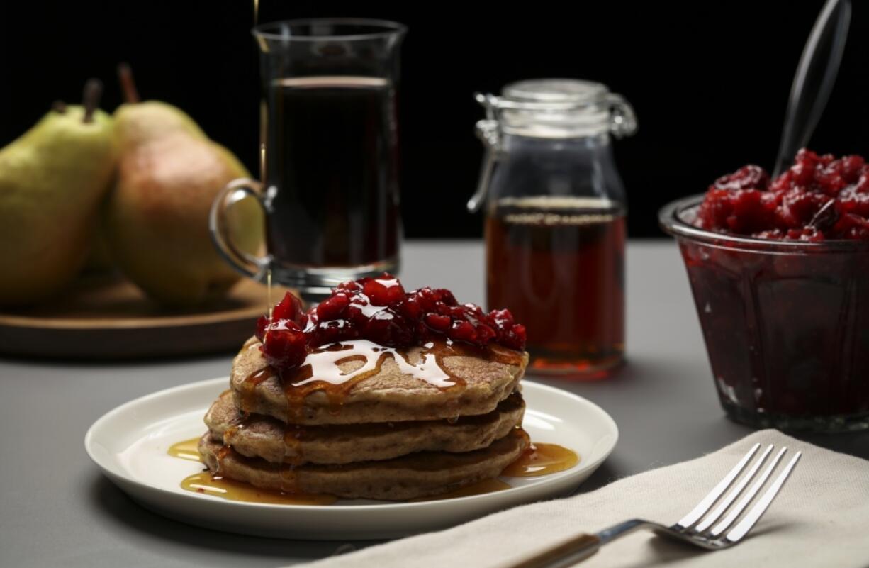 Pancakes with easy-to-prepare homemade jam.