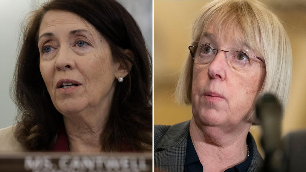 Sen. Maria Cantwell, left, and Sen.