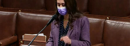Rep. Jaime Herrera Beutler, R-Battle Ground, speaks on the House floor Wednesday morning. She said Tuesday night that she will vote to impeach President Donald Trump.