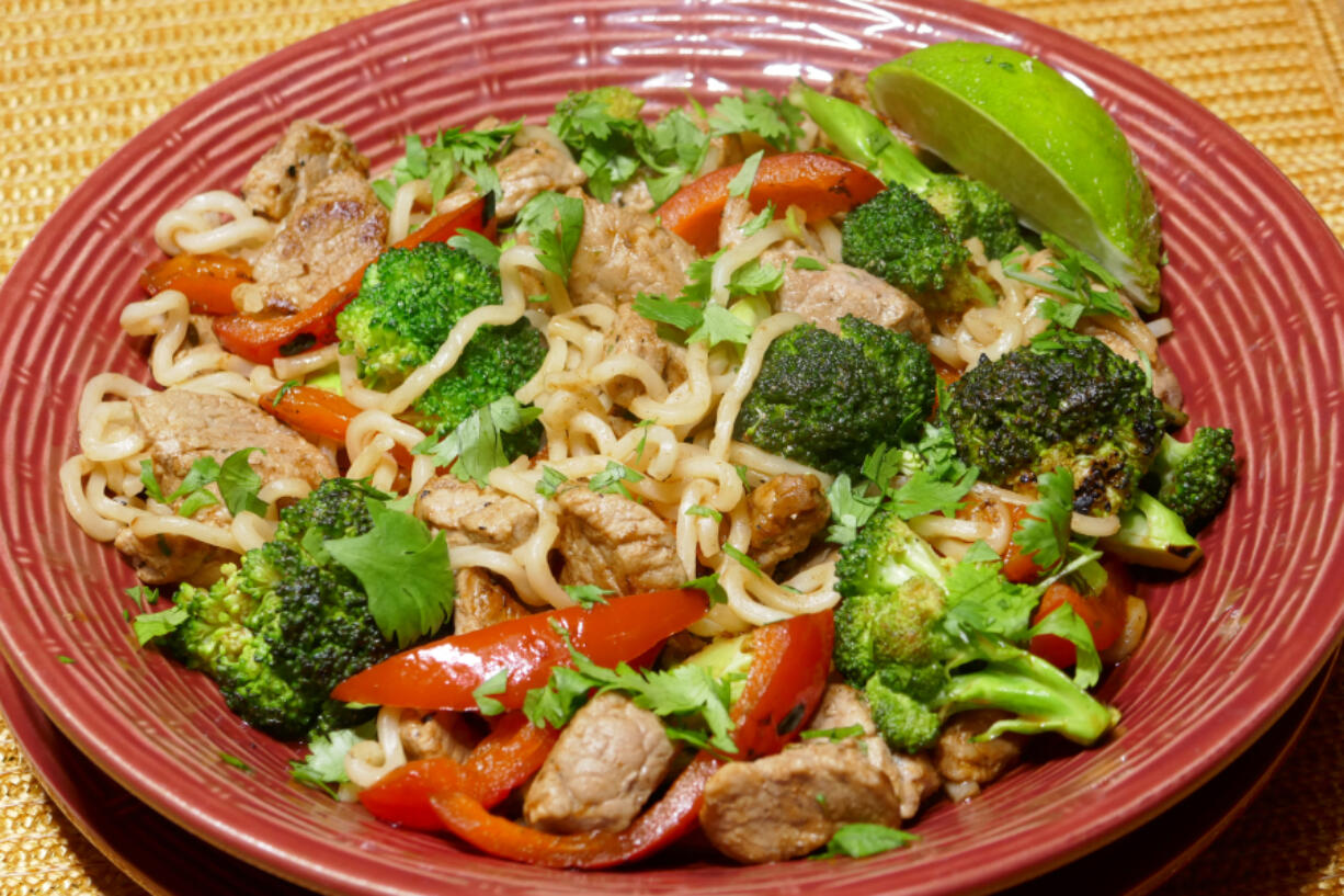 Pork Ramen Stir-fry.