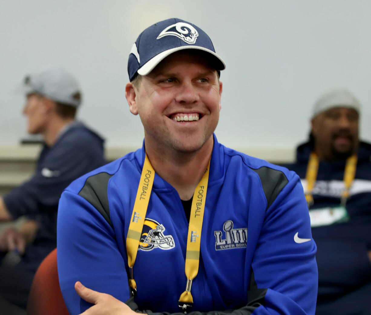 Shane Waldron was the passing coordinator with the Los Angeles Rams before being hired as the Seattle Seahawks offensive coordinator.