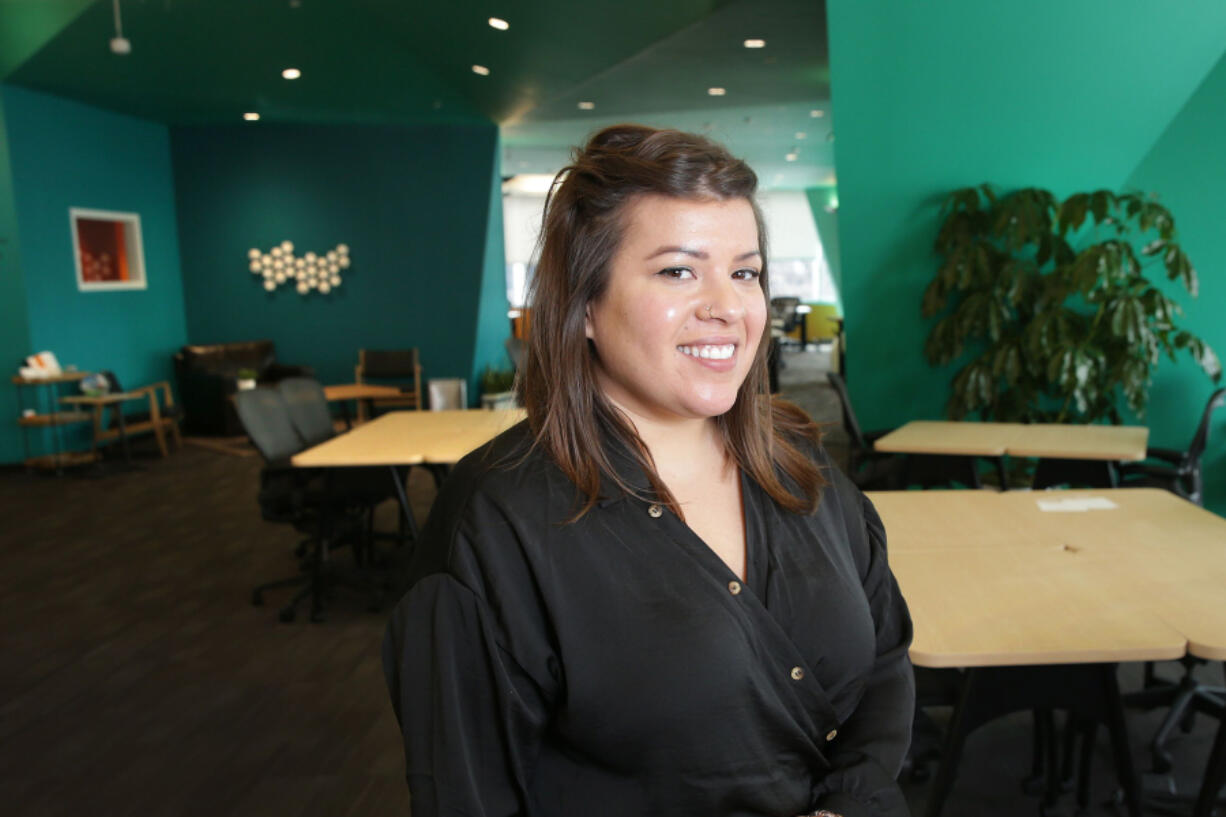 Sally Guzik, general manager of CIC Philadelphia, is pictured at the coworking location in Philadelphia on March 8, 2019.