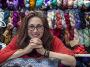 Ellen Rubin is photographed at the Luv2Knit &amp; More in Jenkintown, Pa. Thursday, February 4, 2021.Rubin, a former immunologist, has opened a knitting shop in Jenkintown and started nonprofit to bring what she believes is the therapeutic benefit of knitting to all sorts of people.  (Jose F. Moreno/Philadelphia Inquirer/TNS) (Jose F.