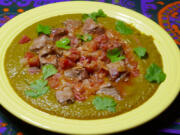 Dal gosht (lentil sauce with lamb).