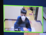 Cesar Soto Gama, 16, of Vancouver appears Monday morning via Zoom in Clark County Juvenile Court on a fugitive from justice warrant. Soto Gama is wanted on second-degree murder, first-degree assault and unlawful possession of a firearm in Oregon stemming from a homicide investigation in Clackamas County.