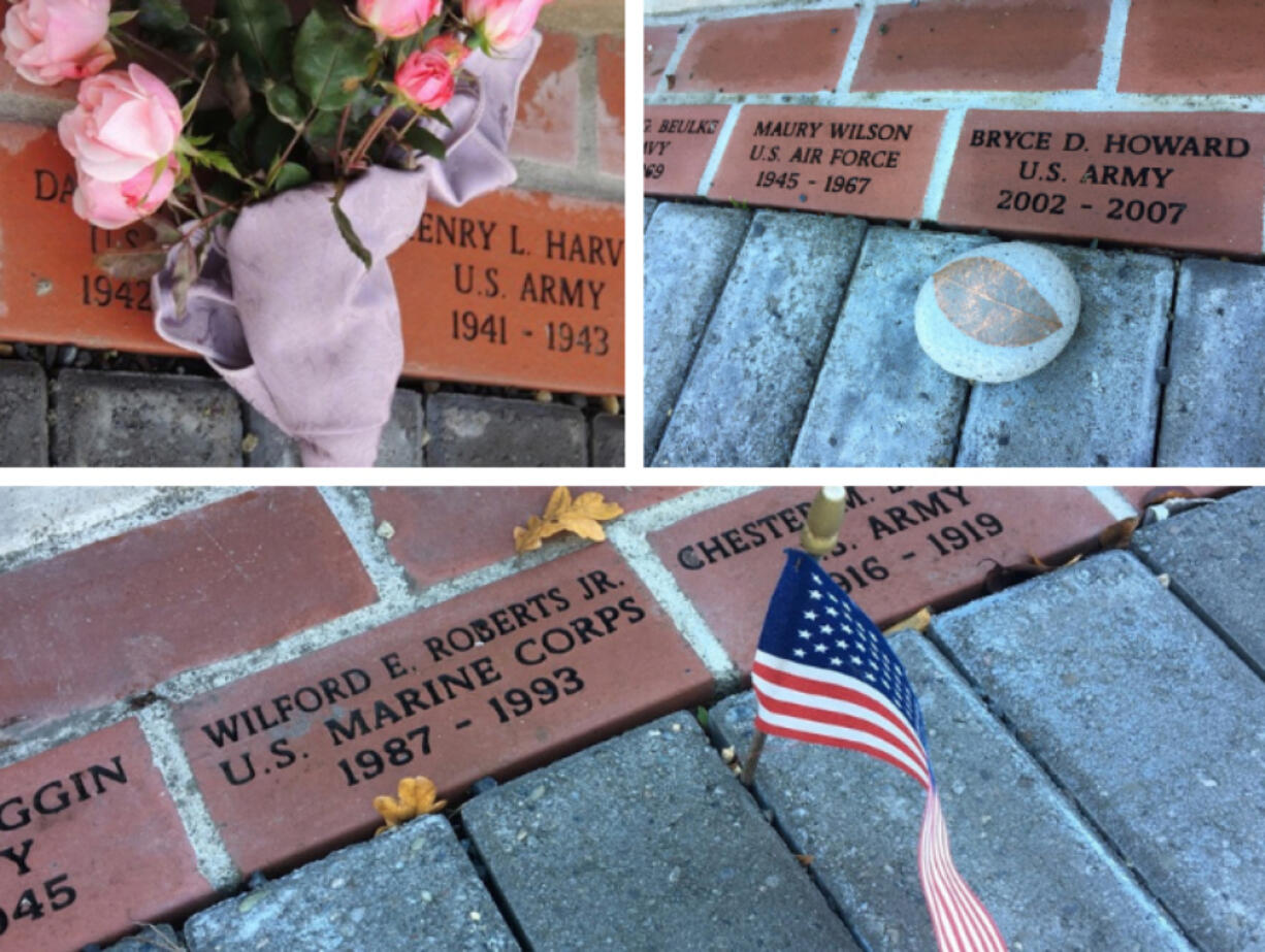 BATTLE GROUND: Bricks are available to buy to honor local veterans.