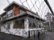 The former Igloo Restaurant building is undergoing a renovation. According to county records, it was purchased last summer by Precision Air owner Paul Vynar, who has submitted a plan to convert it to an office building.