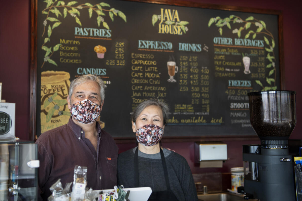 Java House owners Lonnie and Cora Chandler have seen a healthy return of customers to Java House since indoor dining was allowed in mid-February. They both said they are grateful for the community&#039;s support for their business during the pandemic. &quot;We&#039;re excited to see them again,&quot; Lonnie Chandler said.