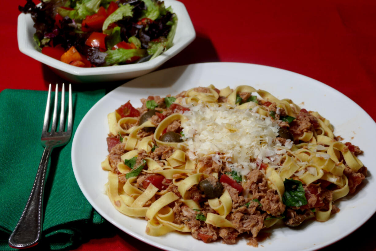 Holiday Pasta with Tuna Sauce.