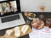 This image released by Murray&#039;s Cheese shows a display of cheeses in front of a laptop showing a virtual class about cheese. In this pandemic climate, there are lots of ways to make this Valentine&#039;s Day feel special without putting your health at risk or spending a lot of cash. Murray&#039;s Cheese has expanded their selection of virtual classes, which include one on making cheese boards, and one on creating a &quot;Most Decadent Valentine&#039;s Day.&quot; All the classes can be taken live or bought to view later.