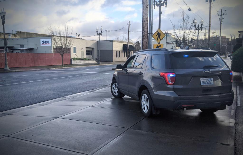 Police were deployed in  downtown Vancouver on Tuesday morning after a fugitive escaped from custody.