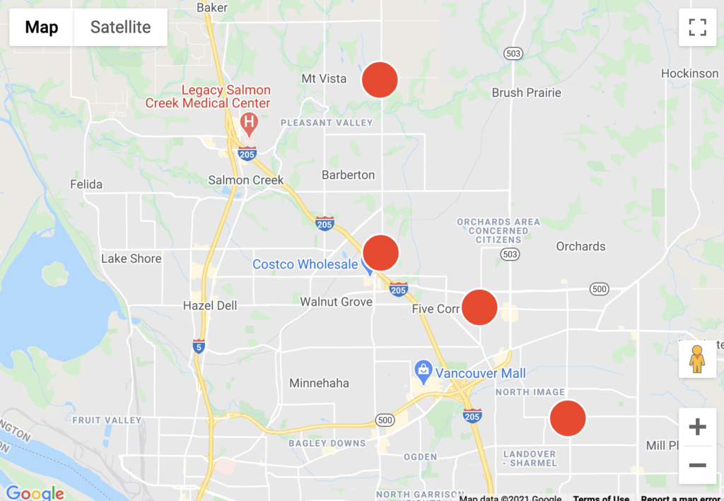 As of 10:30 a.m., four separate outages were reported to hit nearly 20,000 homes. All four active outages were unknown.