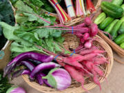 A variety of produce from Flat Tack Farm.