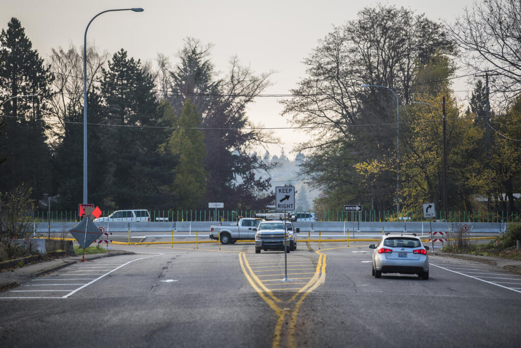 The intersection of Highway 500 and Northeast 54th Avenue in Vancouver in November 2018.