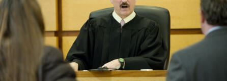 Judge Darvin Zimmerman presides over Mental Health Court in 2010. Zimmerman has been a judge in Clark County for more than 20 years.