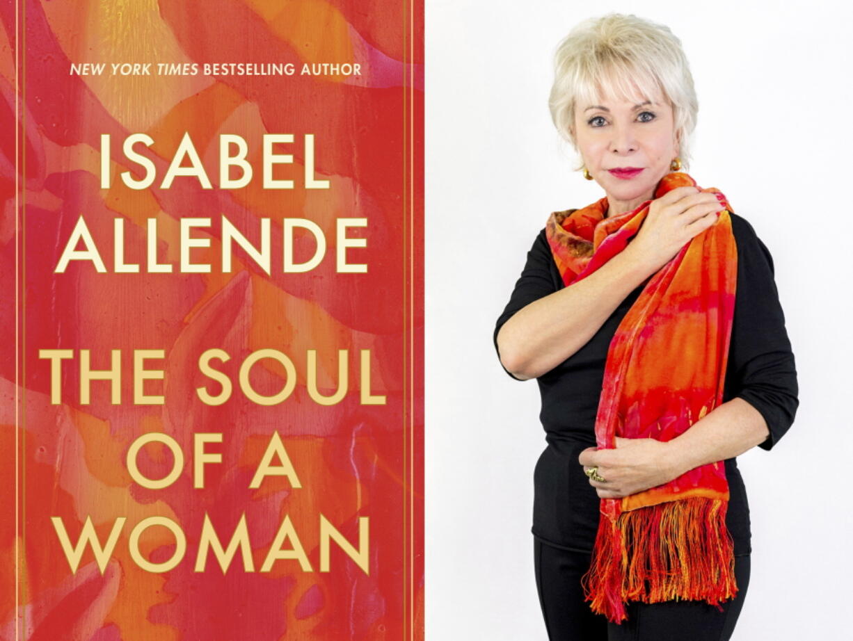 The cover of &quot;The Soul of a Woman,&quot; left, and a portrait of author Isabel Allende.