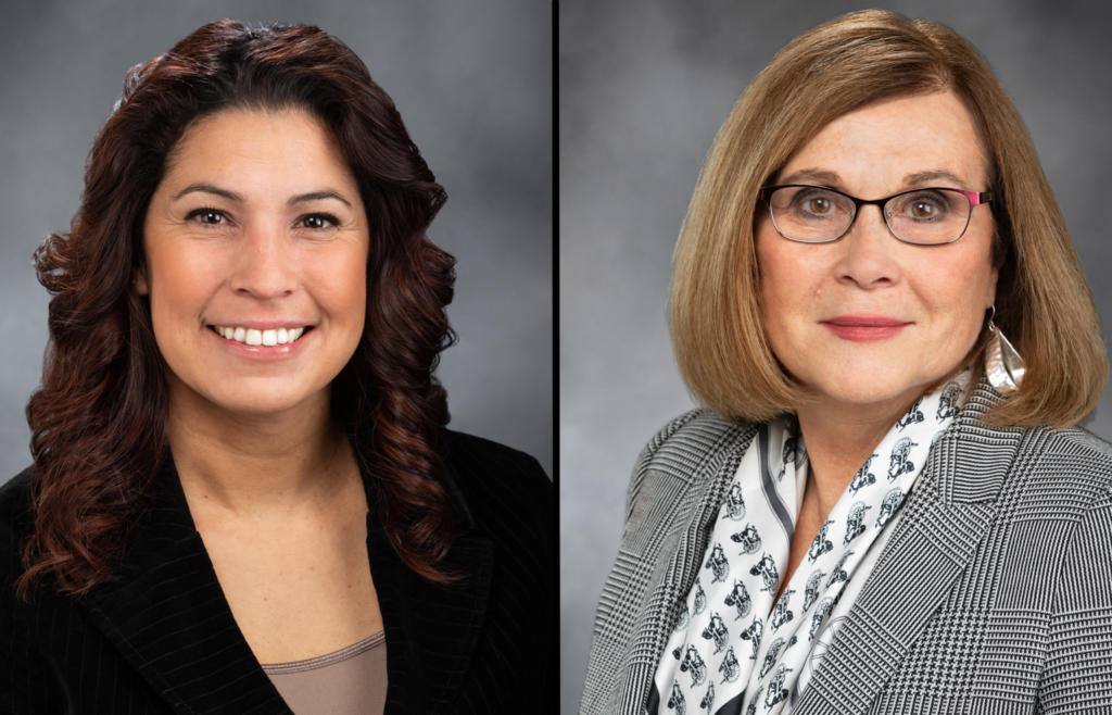 Reps. Monica Stonier, left, and Sharon Wylie are cosponsors of a bill that would automatically restore voting rights to felons after they're released.