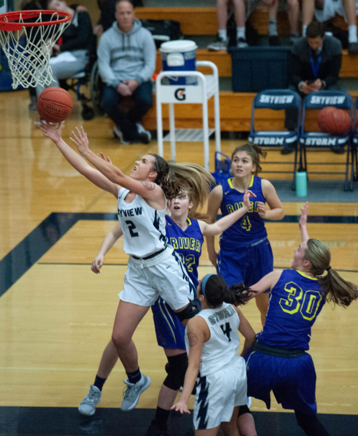 Skyview&#039;s Addie MacPherson is a standout basketball and softball player.