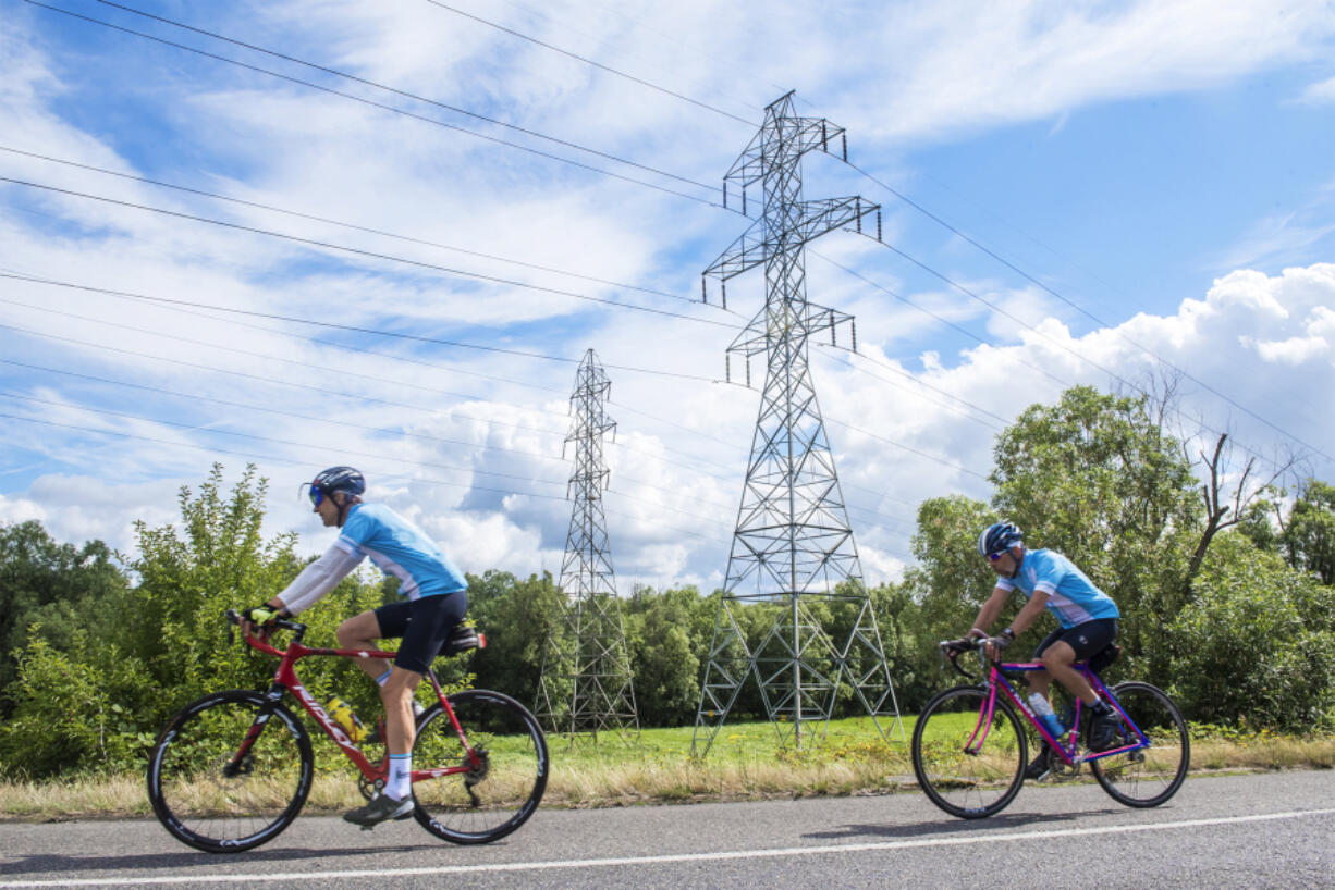 A Vancouver Bicycle Club group ride rolls along Lower River Road toward Frenchman's Bar Regional Park in summer 2019. The coronavirus pandemic put a brake on the club's activities last year, but now organizers say things are moving again.