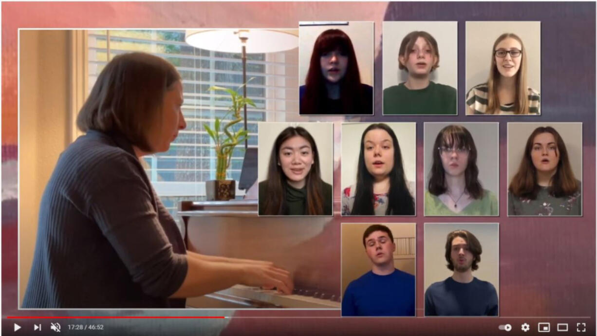 BATTLE GROUND: Students from Prairie High School and Maple Grove Primary collaborated with a Portland-area folk and bluegrass group called The Misty Mamas for a virtual variety show called Sounds of Earth.