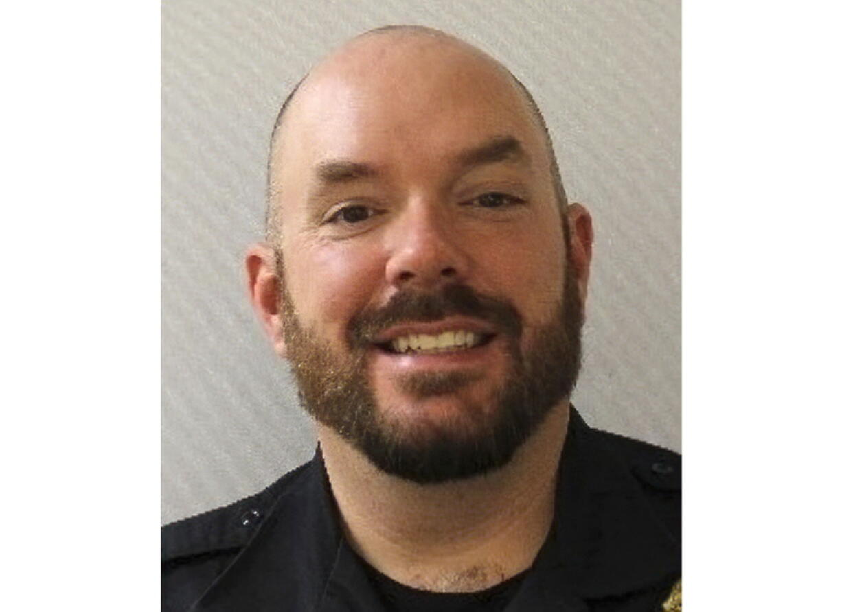 This image provided by the U.S. Capitol Police shows U.S. Capitol Police officer William &quot;Billy&quot; Evans, an 18-year veteran who was a member of the department&#039;s first responders unit. Evans was killed Friday, April 2, 2021, after a man rammed a car into two officers at a barricade outside the U.S. Capitol and then emerged wielding a knife. (U.S.