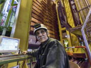 Nikolai Bondar works on the LHCb Muon system at the European Organization for Nuclear Research Large Hadron Collider facility outside of Geneva in 2018.