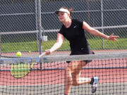 Prairie High senior Emma Tuttle is the Falcons' No. 1 singles player. She has high hopes for a spring season that is just getting started.