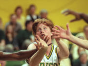 Arianne Boyer, a Fort Vancouver High graduate pictured here in 1997,  was named to the Oregon Athletics Hall of Fame class of 2021. She was just the fifth Duck in program history to score 1,500 career points and was just the third All-American at Oregon.