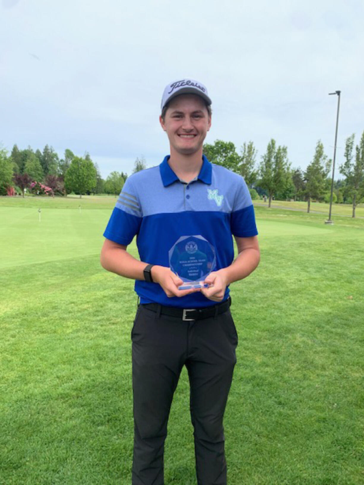 Mountain View senior Graham Moody won the individual title at the Washington Junior Golf Association School Team Championship on Tuesday and Wednesday in Olympia.